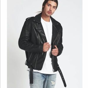 NWT Man x One Teaspoon Masterpiece Leather Jacket